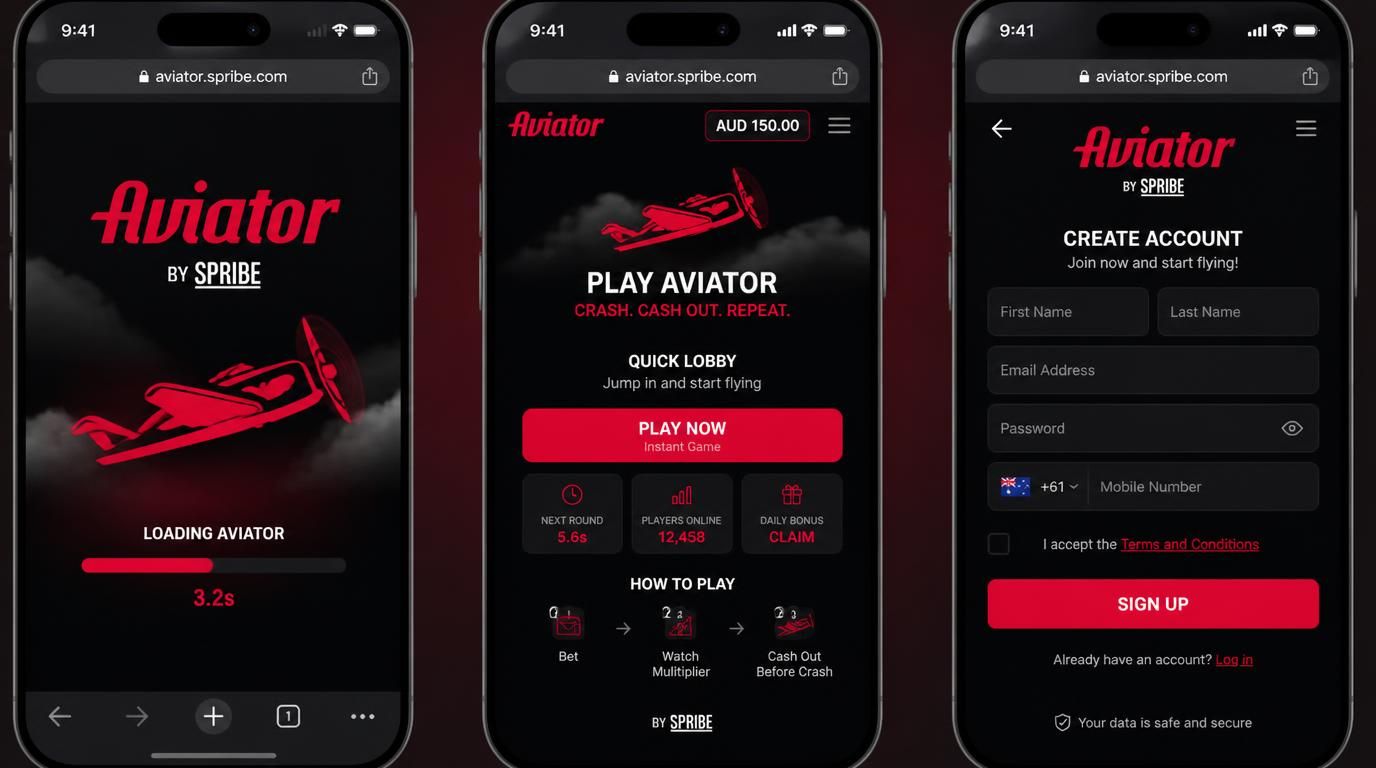  Mobile loading Aviator game quickly in Australian mobile browser 